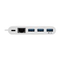 Tripp Lite 3-Port USB 3.1 Gen 1 Portable Hub, USB Type-C (USB-C) to (x3) USB-A, USB-C Charging Port & Gigabit Ethernet Port