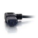 CablesToGo 2m 18 AWG UK 90&deg; Power Cord (IEC320C13R to BS 1363)