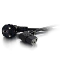 CablesToGo 5m 16 AWG European 90&deg; Power Cord (IEC320C13 to CEE7/7)