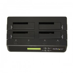 StarTech.com 4 Bay USB 3.0 eSATA to SATA Standalone 1:3 HDD Hard Drive Duplicator Dock