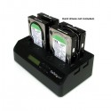 StarTech.com 4 Bay USB 3.0 eSATA to SATA Standalone 1:3 HDD Hard Drive Duplicator Dock