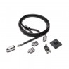 Kensington K64425S Black,Stainless steel cable lock