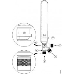 Cisco 4G/3G Omnidirectional Dipole Antenna Omni-directional antenna TNC 2dBi network antenna