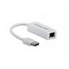 Manhattan 506847 USB 3.0 RJ-45 White cable interface/gender adapter