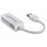 Manhattan 506847 USB 3.0 RJ-45 White cable interface/gender adapter
