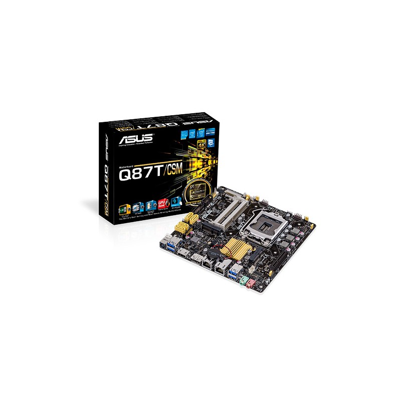 ASUS Q87T/CSM Intel Q87 LGA 1150 (Socket H3) Mini ITX motherboard