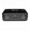 Tripp Lite 2-Port USB/HD Cable KVM Switch with Audio/Video, Cables and USB Peripheral Sharing