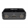 Tripp Lite 2-Port USB/HD Cable KVM Switch with Audio/Video, Cables and USB Peripheral Sharing