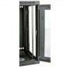 Tripp Lite SmartRack 15U Low-Profile Switch-Depth Wall-Mount Rack Enclosure Cabinet with Clear Acrylic Window, Hinged Back