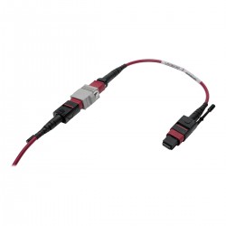 Tripp Lite MTP/MPO Parallel Optics Base-8 Migration Fiber Adapter, Polarity C to B, 12 Fiber, 40 GbE, OM4 M/F, Magenta, 20.32 cm