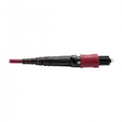 Tripp Lite MTP/MPO Parallel Optics Base-8 Migration Fiber Adapter, Polarity C to B, 12 Fiber, 40 GbE, OM4 M/F, Magenta, 20.32 cm