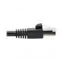 Tripp Lite Cat6a 10G-Certified Snagless Shielded STP Network Patch Cable (RJ45 M/M), PoE, Black, 0.31 m