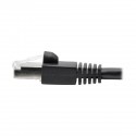 Tripp Lite Cat6a 10G-Certified Snagless Shielded STP Network Patch Cable (RJ45 M/M), PoE, Black, 0.31 m