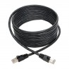 Tripp Lite Cat6a 10G-Certified Snagless Shielded STP Network Patch Cable (RJ45 M/M), PoE, Black, 4.27 m