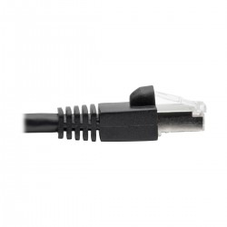 Tripp Lite Cat6a 10G-Certified Snagless Shielded STP Network Patch Cable (RJ45 M/M), PoE, Black, 4.27 m