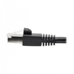 Tripp Lite Cat6a 10G-Certified Snagless Shielded STP Network Patch Cable (RJ45 M/M), PoE, Black, 4.27 m