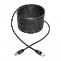Tripp Lite Cat6a 10G-Certified Snagless Shielded STP Network Patch Cable (RJ45 M/M), PoE, Black, 6.09 m