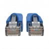 Tripp Lite Cat6a 10G-Certified Snagless Shielded STP Network Patch Cable (RJ45 M/M), PoE, Blue, 6.09 m