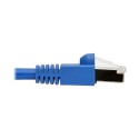 Tripp Lite Cat6a 10G-Certified Snagless Shielded STP Network Patch Cable (RJ45 M/M), PoE, Blue, 6.09 m