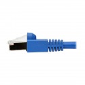 Tripp Lite Cat6a 10G-Certified Snagless Shielded STP Network Patch Cable (RJ45 M/M), PoE, Blue, 6.09 m