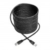 Tripp Lite Cat6a 10G-Certified Snagless Shielded STP Network Patch Cable (RJ45 M/M), PoE, Black, 7.62 m