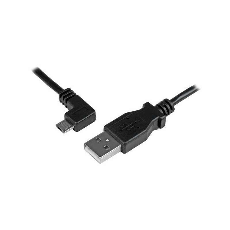 StarTech.com Micro-USB Charge-and-Sync Cable M/M - Left-Angle Micro-USB - 24 AWG - 0.5 m