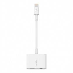 Belkin RockStar 3.5 mm + Lightning Lightning White cable interface/gender adapter