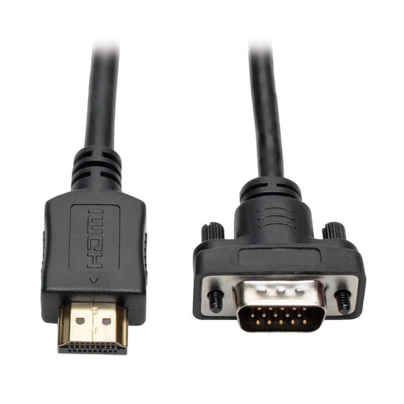 Tripp Lite HDMI to VGA Active Converter Cable, HDMI to Low-Profile HD15 (M/M), 1920 x 1200/1080p @ 60 Hz, 3.05 m