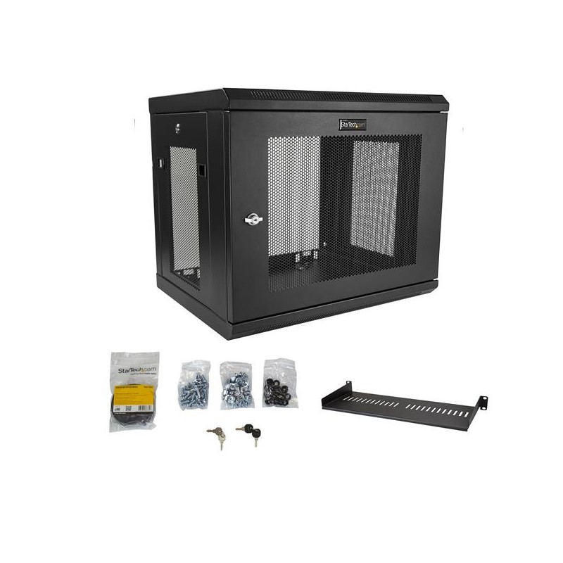 9 Unit Rack StarTech.com 9U Wall-Mount Server Rack Cabinet - 17 in. Deep | StarTech ...