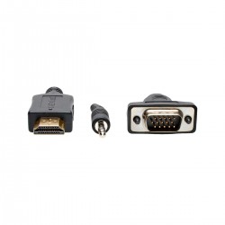Tripp Lite HDMI to VGA + Audio Active Converter Cable, HDMI to Low-Profile HD15 + 3.5 mm (M/M), 1920 x 1200/1080p @ 60 Hz, 0.91 
