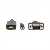 Tripp Lite HDMI to VGA + Audio Active Converter Cable, HDMI to Low-Profile HD15 + 3.5 mm (M/M), 1920 x 1200/1080p @ 60 Hz, 0.91 