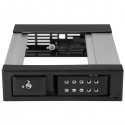 StarTech.com 5.25 to 3.5 Hard Drive Hot Swap Bay - For 3.5" SATA/SAS Drives - Trayless - Aluminum