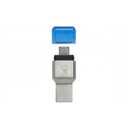 Kingston Technology MobileLite Duo 3C USB 3.0 (3.1 Gen 1) Type-A/Type-C Blue,Silver card reader