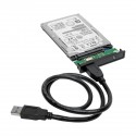 Tripp Lite USB 3.1 Gen 1 (5 Gbps) 2.5 in. SATA SSD/HDD to USB-A Enclosure Adapter with UASP Support