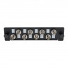 Tripp Lite High-Density Fiber Adapter Panel (MMF/SMF), 8 ST Simplex Connectors, Black