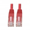 Tripp Lite Premium Cat5/5e/6 Gigabit Molded Patch Cable, 24 AWG, 550 MHz/1 Gbps (RJ45 M/M), Red, 0.91 m