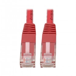 Tripp Lite Premium Cat5/5e/6 Gigabit Molded Patch Cable, 24 AWG, 550 MHz/1 Gbps (RJ45 M/M), Red, 0.91 m