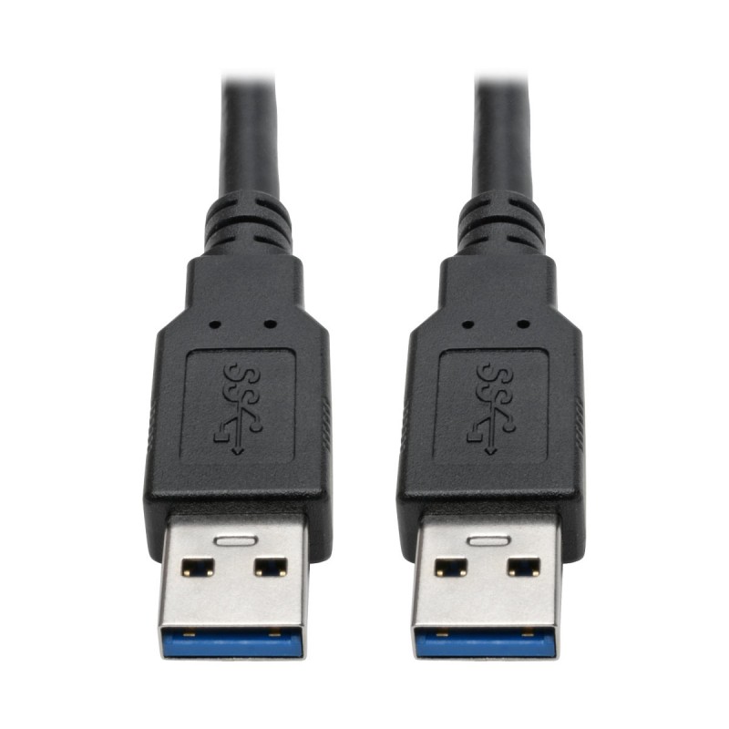 Tripp Lite USB 3.0 SuperSpeed A/A Cable for USB 3.0 All-in-One Keystone/Panel Mount Couplers (M/M), Black, 1.83 m