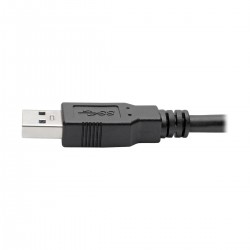 Tripp Lite USB 3.0 SuperSpeed A/A Cable for USB 3.0 All-in-One Keystone/Panel Mount Couplers (M/M), Black, 1.83 m