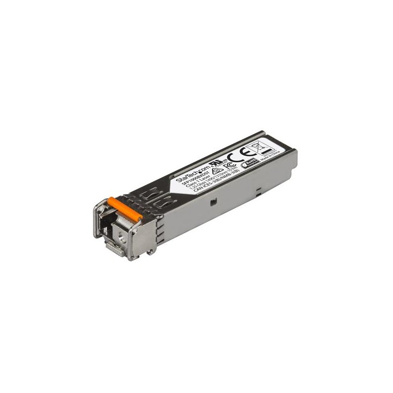 StarTech.com MSA Compliant Gigabit Fiber SFP Transceiver - 1000Base-BX (Downstream) - SM LC - 10 km