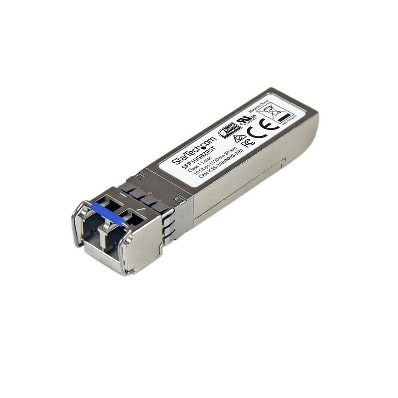 StarTech.com MSA Compliant 10 Gigabit Fiber SFP+ Transceiver Module - 10GBase-ZR - SM LC - 80 km