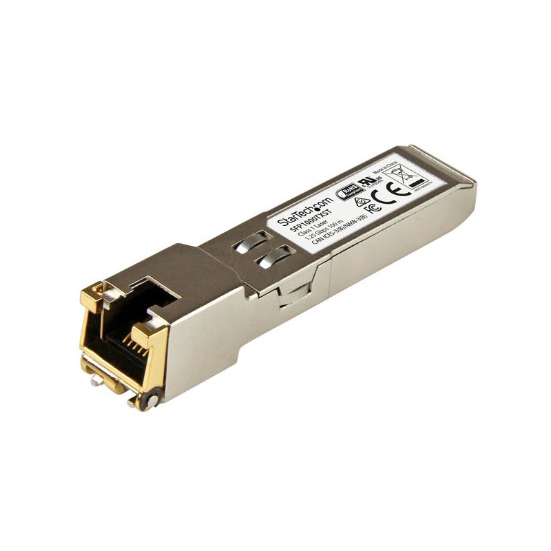 StarTech.com MSA Compliant Gigabit Copper RJ45 SFP Transceiver - 1000Base-TX - 100m