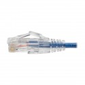 Tripp Lite Cat6 Gigabit Snagless Molded Slim UTP Patch Cable (RJ45 M/M), Blue, 15.24 cm