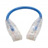 Tripp Lite Cat6 Gigabit Snagless Molded Slim UTP Patch Cable (RJ45 M/M), Blue, 15.24 cm