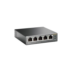 TP-LINK TL-SF1005P Unmanaged Fast Ethernet (10/100) Power over Ethernet (PoE) Black network switch