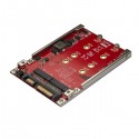 StarTech.com Dual-Slot M.2 Drive to SATA Adapter for 2.5" Drive Bay - RAID