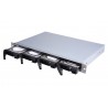 QNAP TS-431XeU NAS Rack (1U) Ethernet LAN Black, Stainless steel