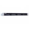 QNAP TS-431XeU NAS Rack (1U) Ethernet LAN Black, Stainless steel