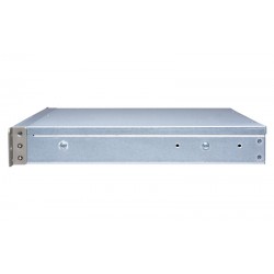 QNAP TS-431XeU NAS Rack (1U) Ethernet LAN Black, Stainless steel