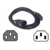 DELL 450-ABLE 0.6m C13 coupler C14 coupler Black power cable